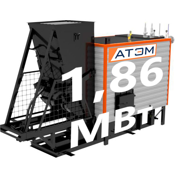 Водогрейный котел КВм-1,86