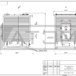 Чертеж общего вида водогрейного котла на дровах КВр-0,3Д лист 1
