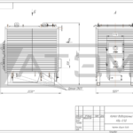Чертеж общего вида водогрейного котла на дровах КВр-0,5Д лист 1