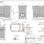 Чертеж общего вида водогрейного котла КВр-0,8