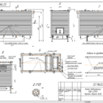 Чертеж общего вида водогрейного котла КВр-1,25